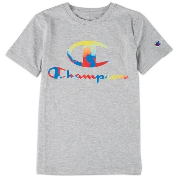 Champion Boys Tie-Dye Script Short Sleeve Tee M NWT - Picture 2 of 3